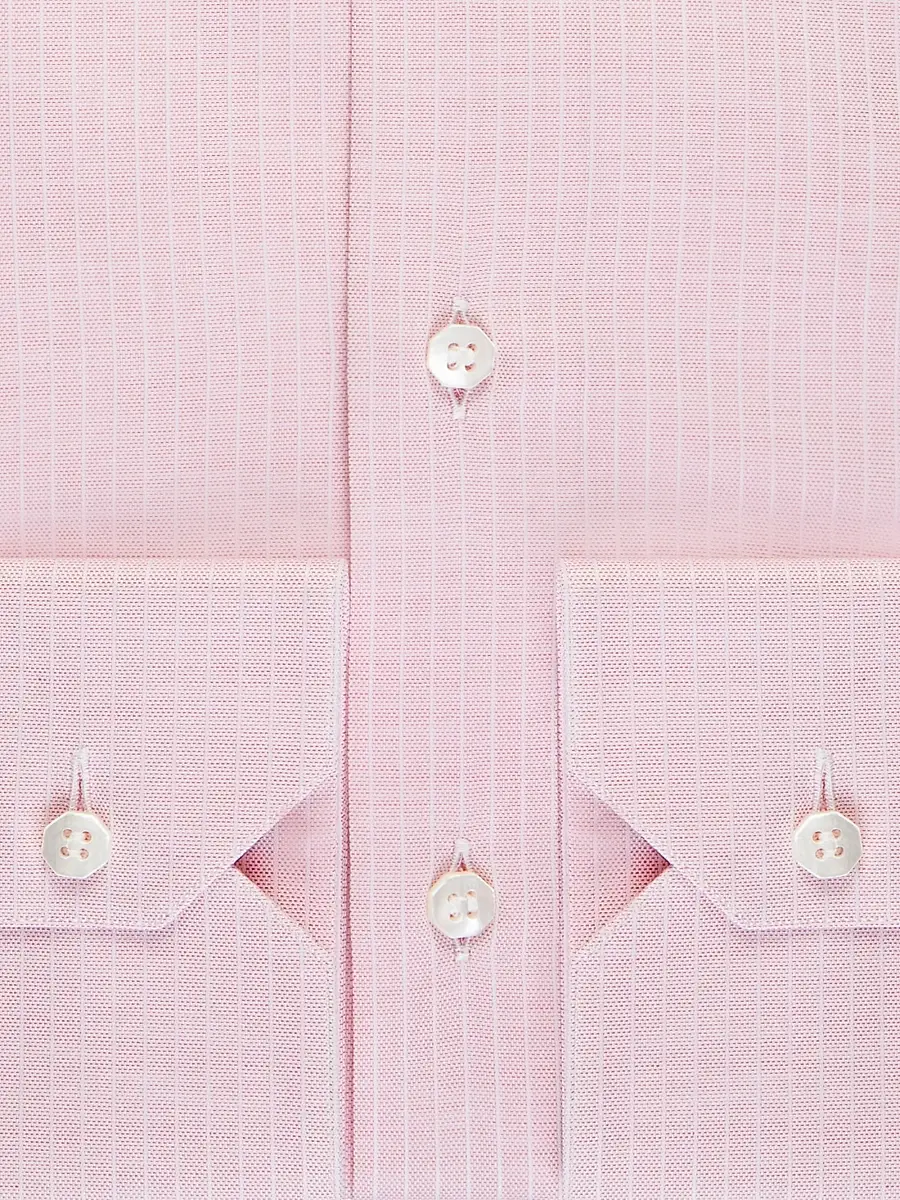 Stefano Ricci Men's Cotton Roma Shirt - Pink | Thumbnail 3 Stefano Ricci Men's Cotton Roma Shirt - Pink | Thumbnail 3