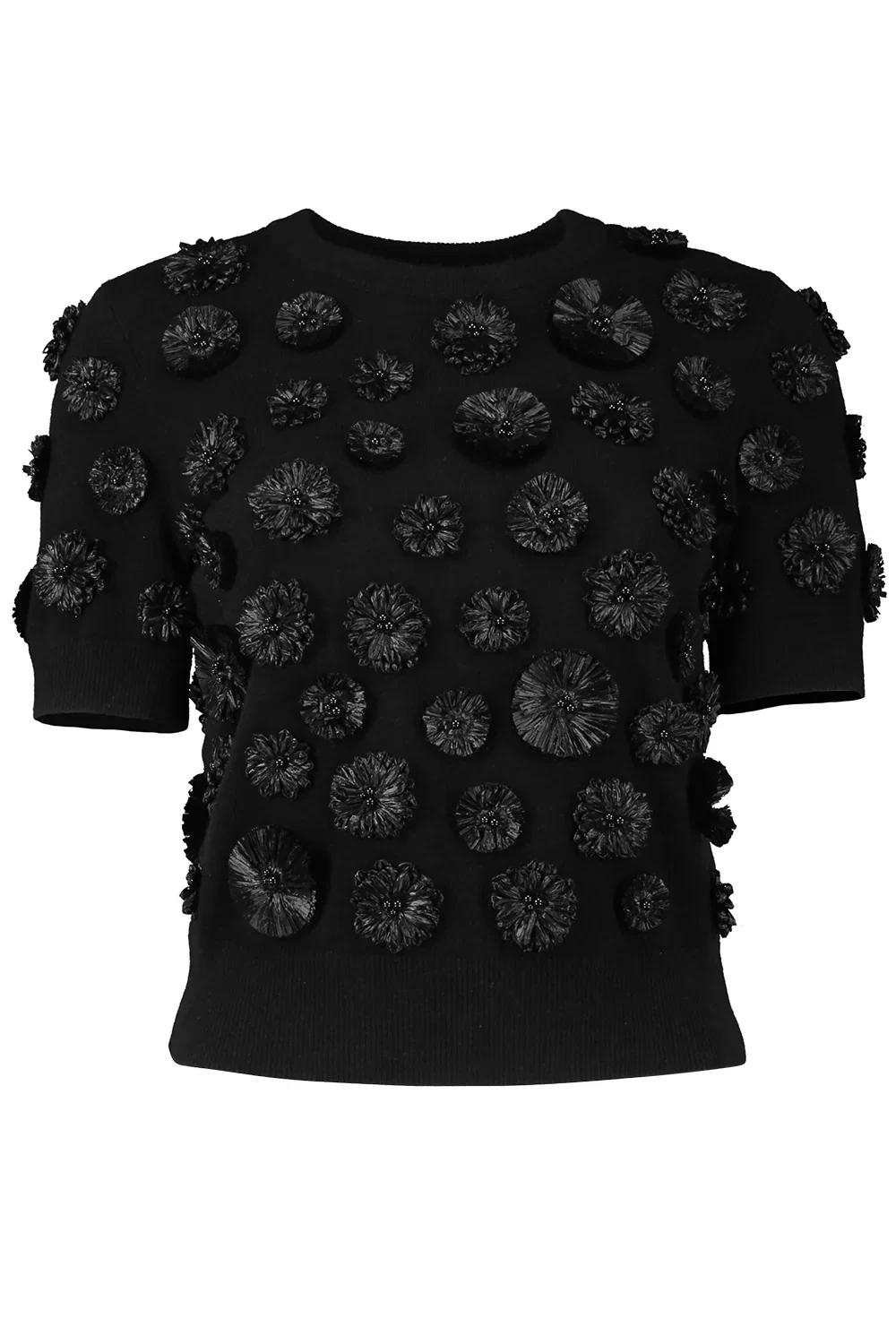 Embroidered Floral Shell Top