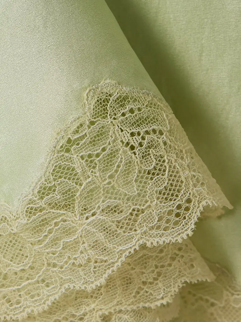 The Row Irene Lace-trimmed Silk-charmeuse Skirt | Thumbnail 5 The Row Irene Lace-trimmed Silk-charmeuse Skirt | Thumbnail 5