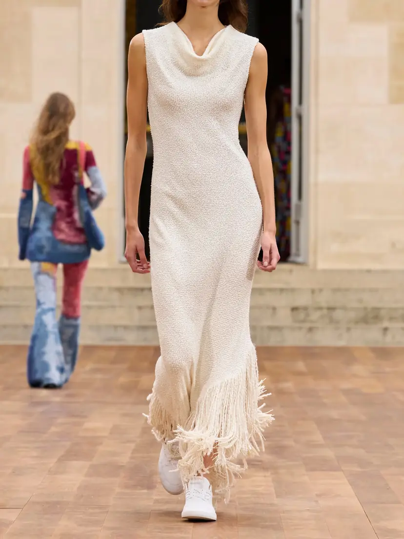 Gabriela Hearst Awar Fringed Silk-bouclé Maxi Dress | Thumbnail 4 Gabriela Hearst Awar Fringed Silk-bouclé Maxi Dress | Thumbnail 4