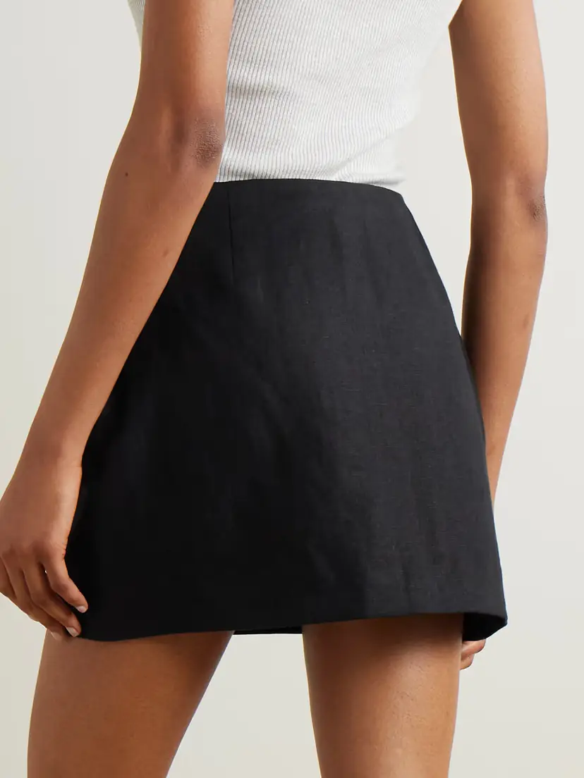 Posse Alice Linen Mini Skirt | Thumbnail 3