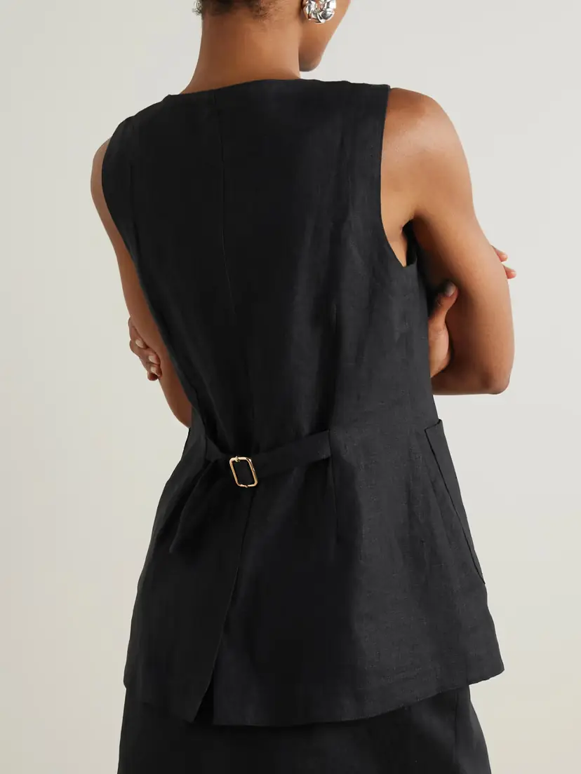 Posse Emma Linen Vest | Thumbnail 3