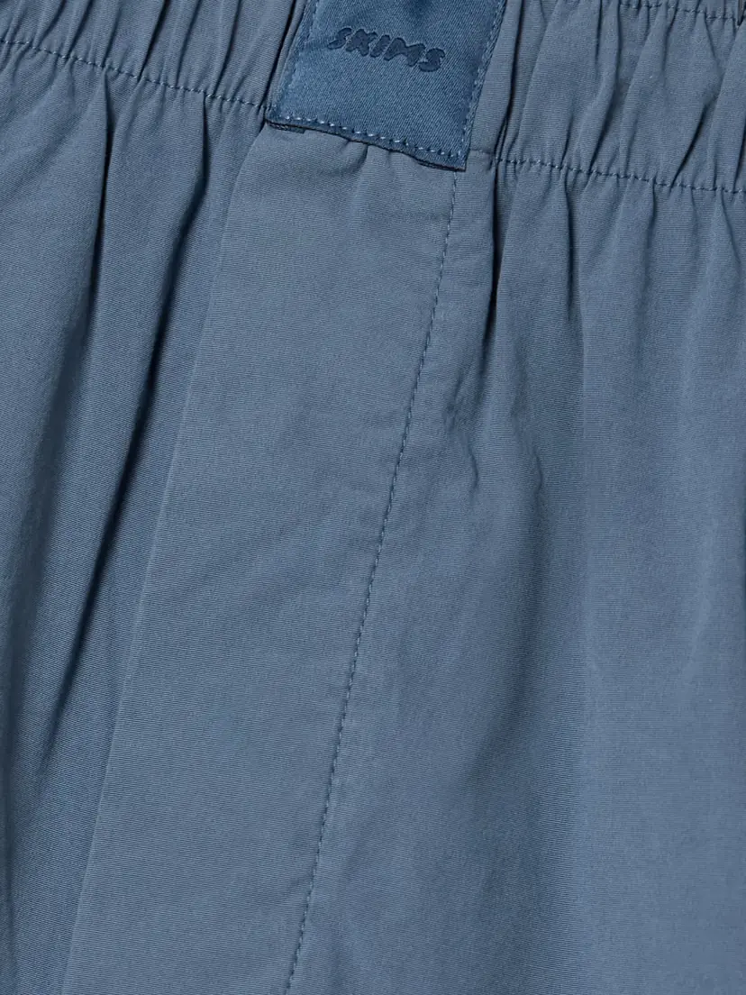 Skims Cotton-blend Poplin Boxers - Harbor | Thumbnail 5 Skims Cotton-blend Poplin Boxers - Harbor | Thumbnail 5