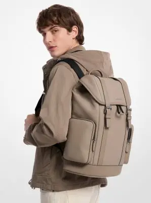 Michael Kors Collection Hudson Pebbled Leather Backpack in Black - One Size by Michael Kors Mens | Thumbnail 4 Michael Kors Collection Hudson Pebbled Leather Backpack in Black - One Size by Michael Kors Mens | Thumbnail 4