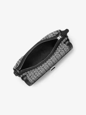 Michael Kors Collection Eli MK2000 Logo Jacquard Messenger Bag in Black - One Size by Michael Kors Mens | Thumbnail 3 Michael Kors Collection Eli MK2000 Logo Jacquard Messenger Bag in Black - One Size by Michael Kors Mens | Thumbnail 3