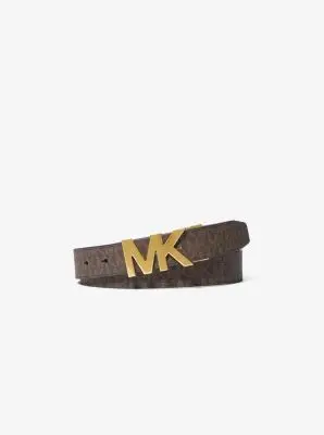 Michael Kors Collection Reversible Signature Logo Buckle Belt in | Thumbnail 2 Michael Kors Collection Reversible Signature Logo Buckle Belt in | Thumbnail 2
