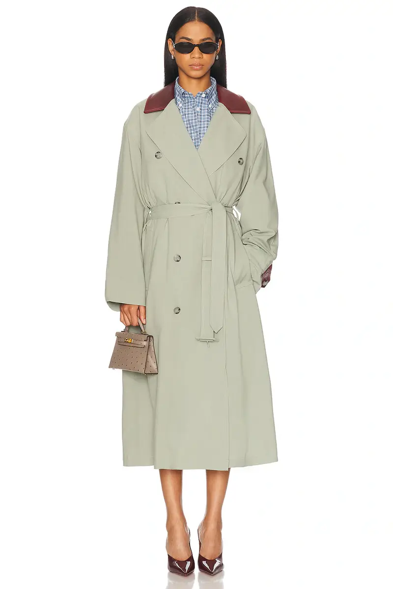 Mimchik Slouchy Trench Coat | Image 1 Mimchik Slouchy Trench Coat | Image 1
