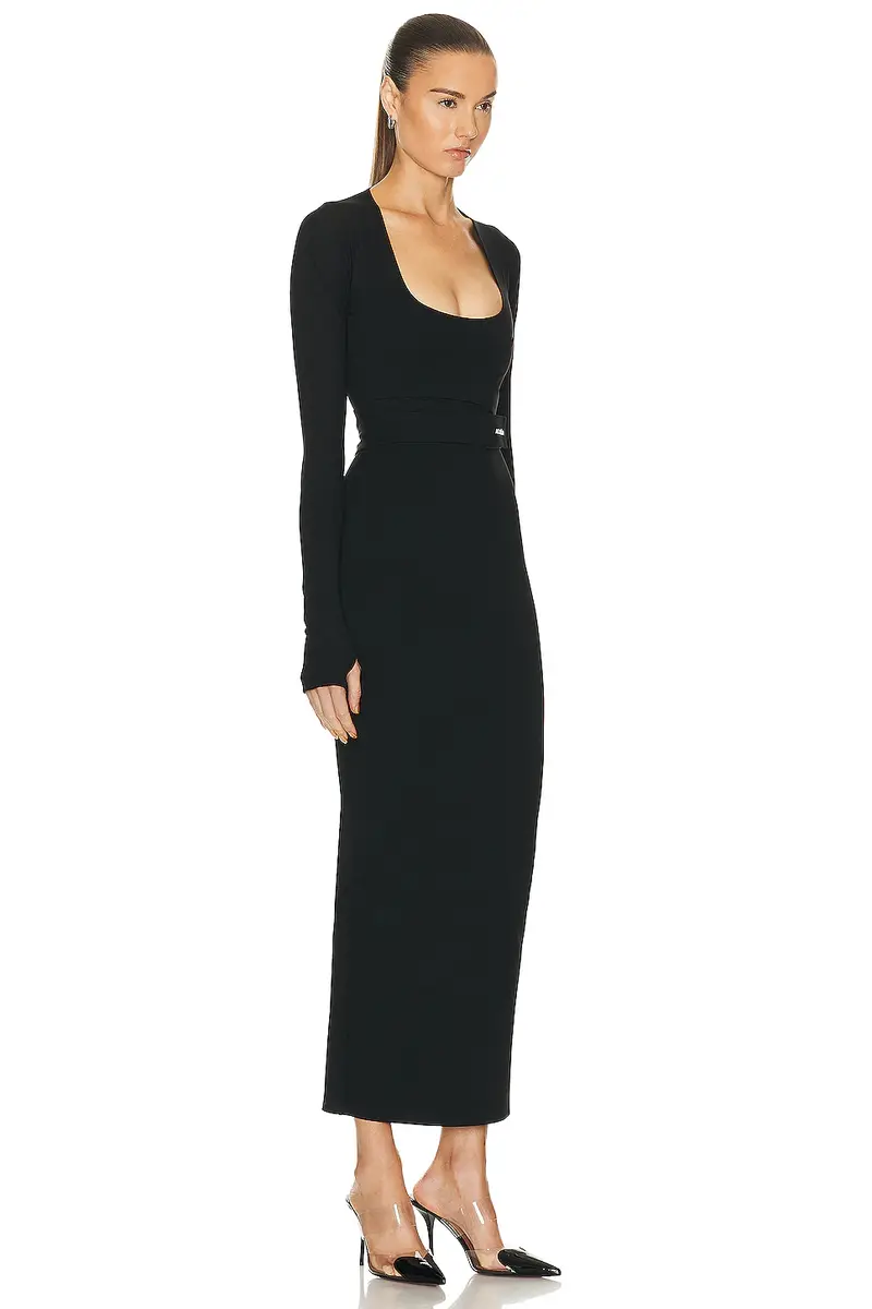 Alaïa Long Sleeve Dress | Thumbnail 2 Alaïa Long Sleeve Dress | Thumbnail 2