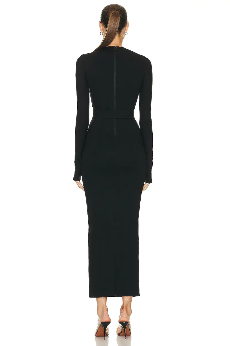 Alaïa Long Sleeve Dress | Thumbnail 4 Alaïa Long Sleeve Dress | Thumbnail 4