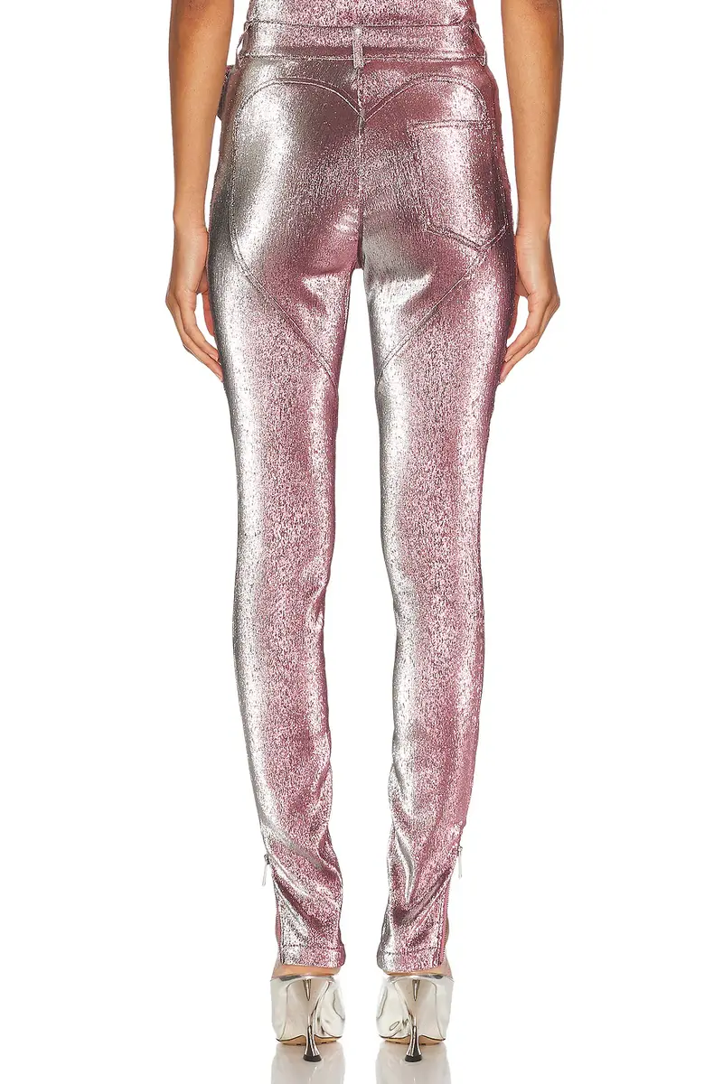 AREA Stretch Lame Rosette Legging | Thumbnail 4 AREA Stretch Lame Rosette Legging | Thumbnail 4