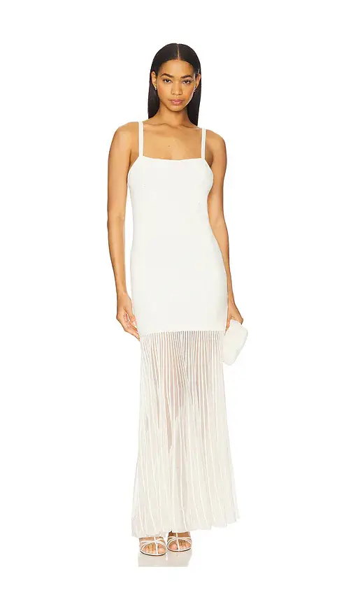NICHOLAS Lyra Milano Stitch Midi Dress | Image 1 NICHOLAS Lyra Milano Stitch Midi Dress | Image 1