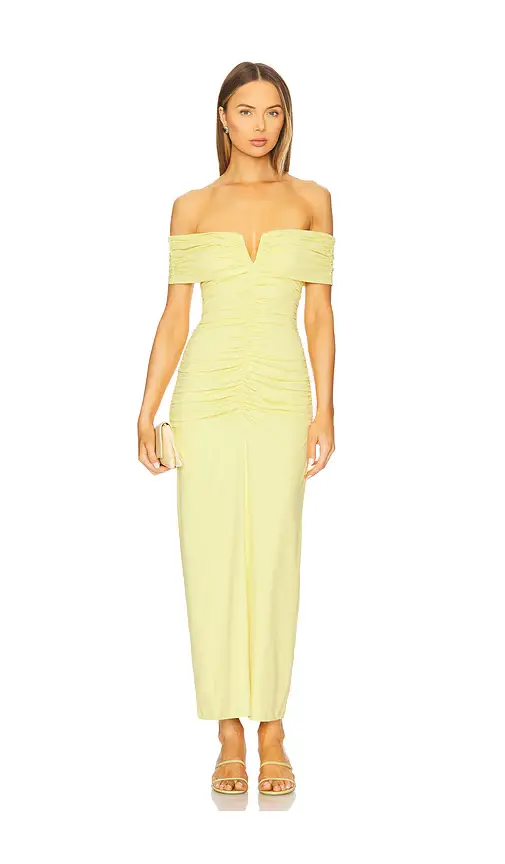 susana monaco V Wire Gathered Off The Shoulder Dress | Image 1 susana monaco V Wire Gathered Off The Shoulder Dress | Image 1