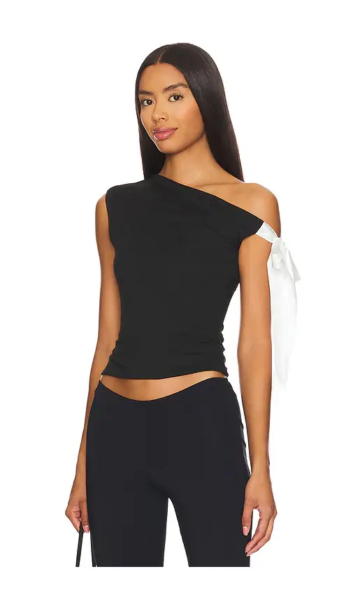 MORE TO COME Raquel Tie Sleeve Top | Thumbnail 2