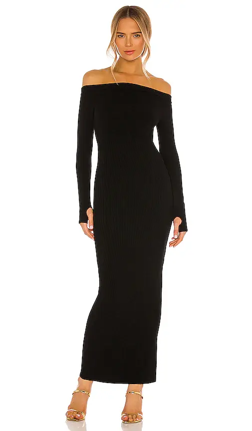 Michael Costello x REVOLVE Off Shoulder Bodycon Maxi Dress