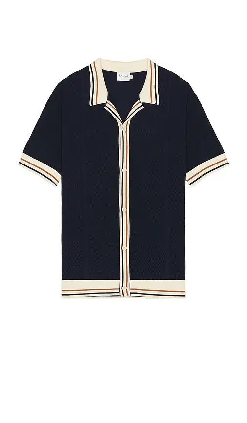 Bound Stevie Waffle Ribbed Knit Polo | Thumbnail 2