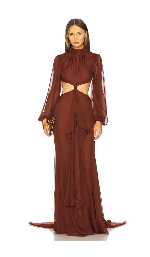 Retrofête Rosalinda Chiffon Dress | Thumbnail 2