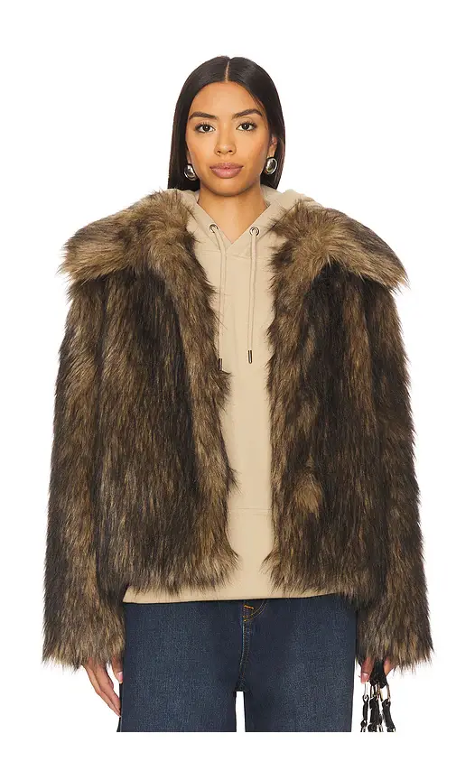 superdown Kennedy Faux Fur Coat | Image 1 superdown Kennedy Faux Fur Coat | Image 1