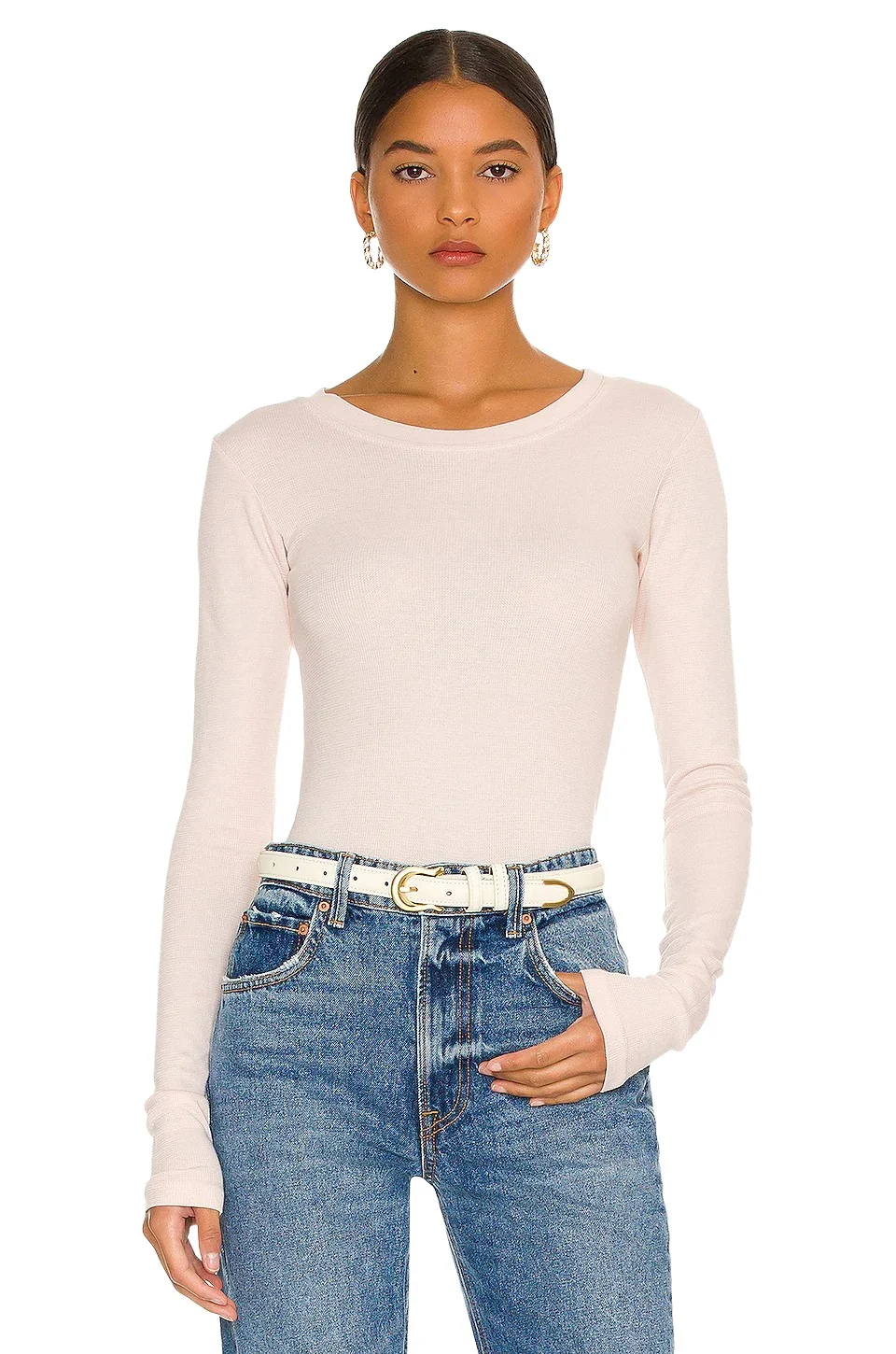 LA Made Long Sleeve Crew Neck Top