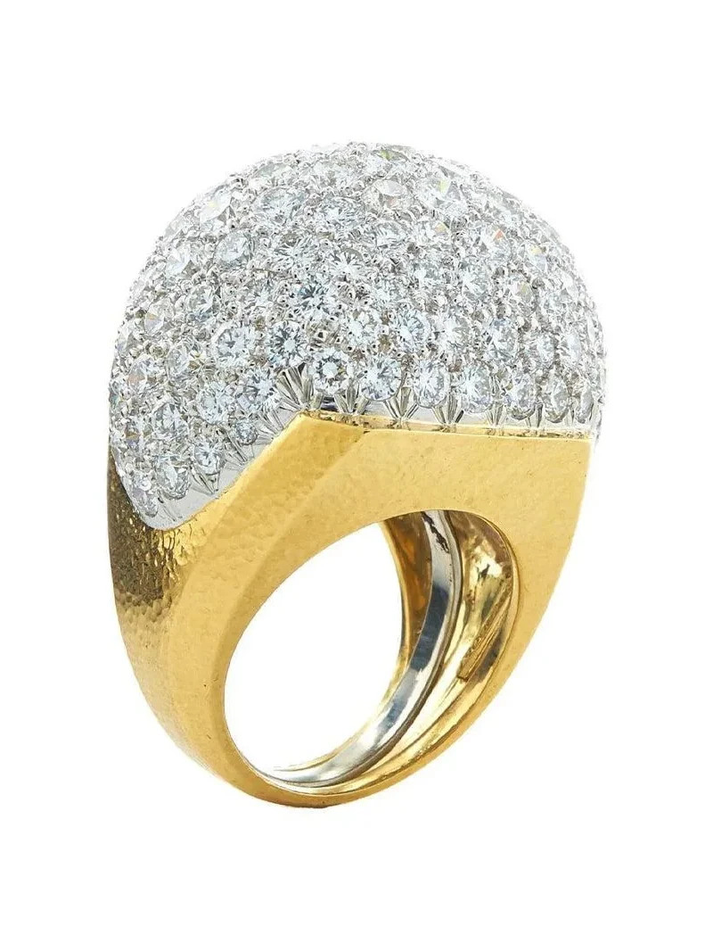DAVID WEBB Diamond Dome Ring