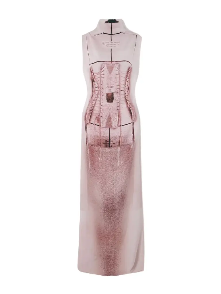 Jean Paul Gaultier Trompe L'oeil Printed Jersey Maxi Dress | Thumbnail 1 Jean Paul Gaultier Trompe L'oeil Printed Jersey Maxi Dress | Thumbnail 1