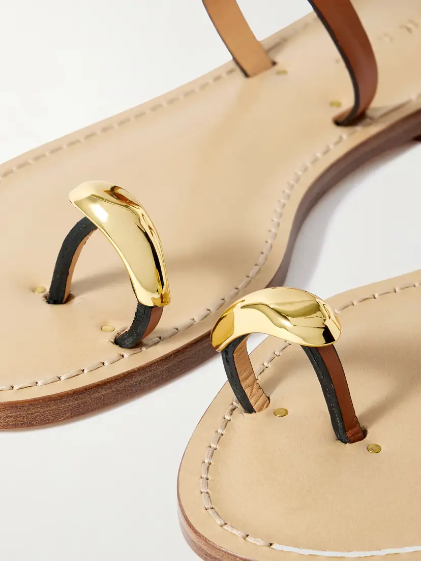 AMANU The Kigali Embellished Leather Sandals | Thumbnail 4