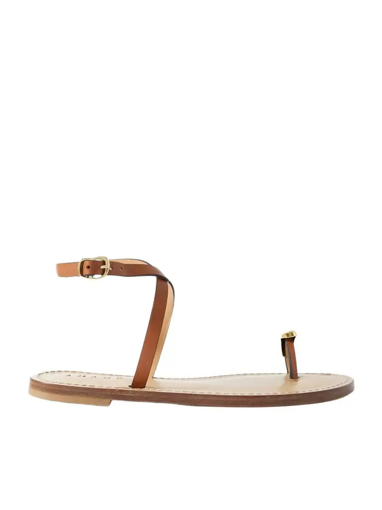 The Kigali Embellished Leather Sandals