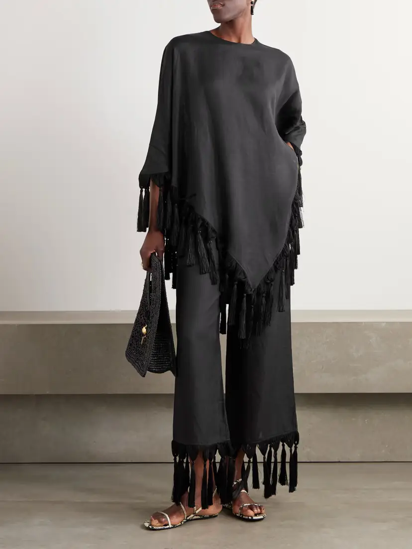 Taller Marmo Marlino Tasseled Linen Wide-leg Pants | Thumbnail 2 Taller Marmo Marlino Tasseled Linen Wide-leg Pants | Thumbnail 2