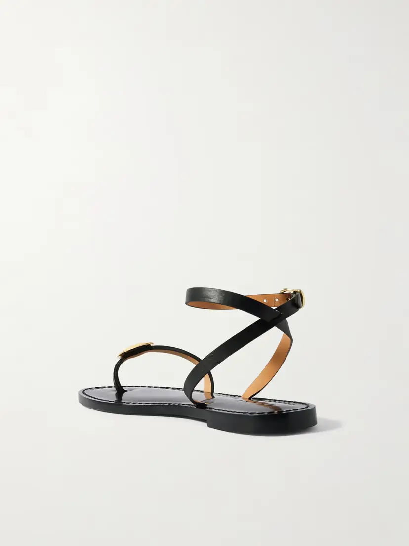 AMANU The Senegal Embellished Leather Sandals | Thumbnail 3 AMANU The Senegal Embellished Leather Sandals | Thumbnail 3