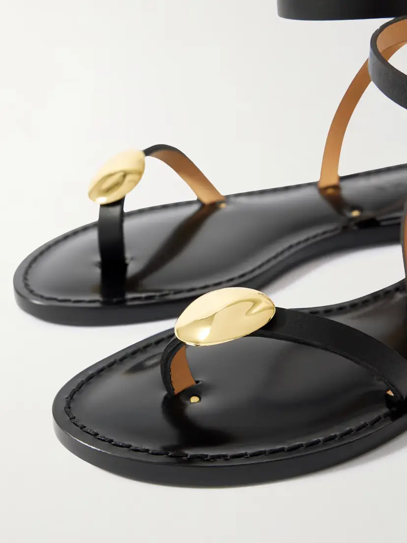 AMANU The Senegal Embellished Leather Sandals | Thumbnail 4 AMANU The Senegal Embellished Leather Sandals | Thumbnail 4