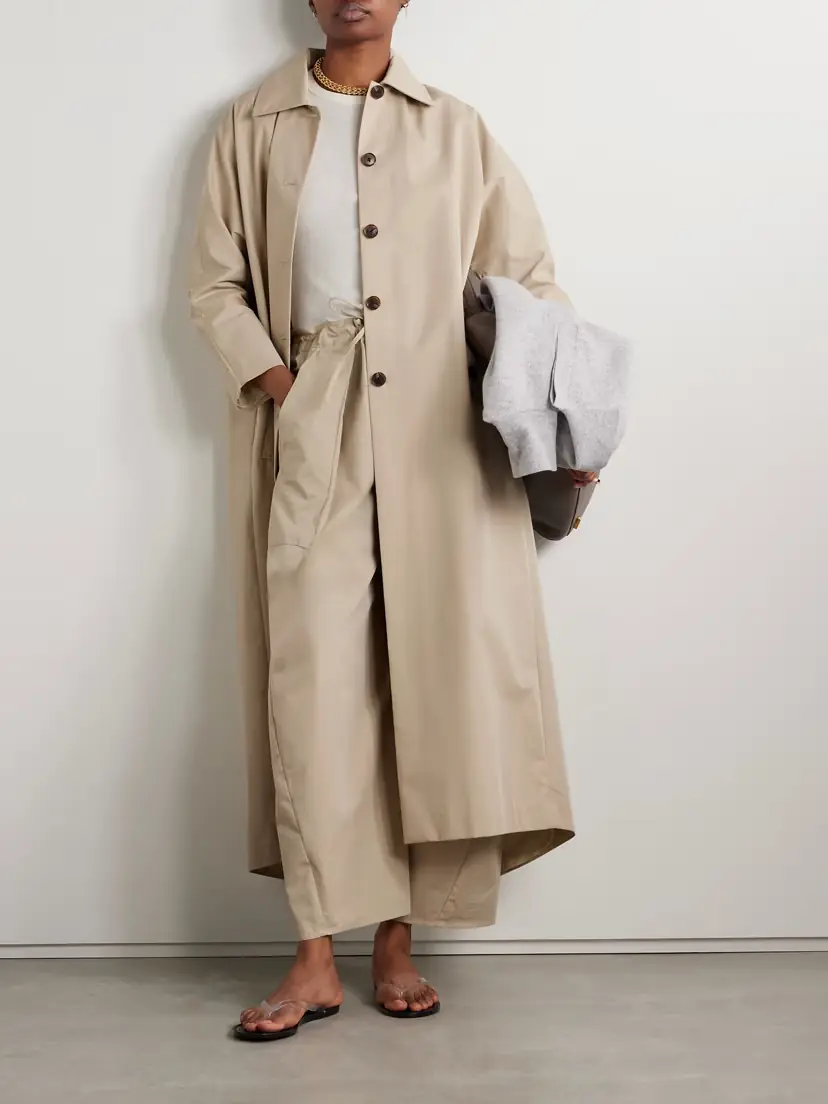 Kallmeyer Tavi Pleated Cotton-blend Twill Trench Coat | Thumbnail 2 Kallmeyer Tavi Pleated Cotton-blend Twill Trench Coat | Thumbnail 2
