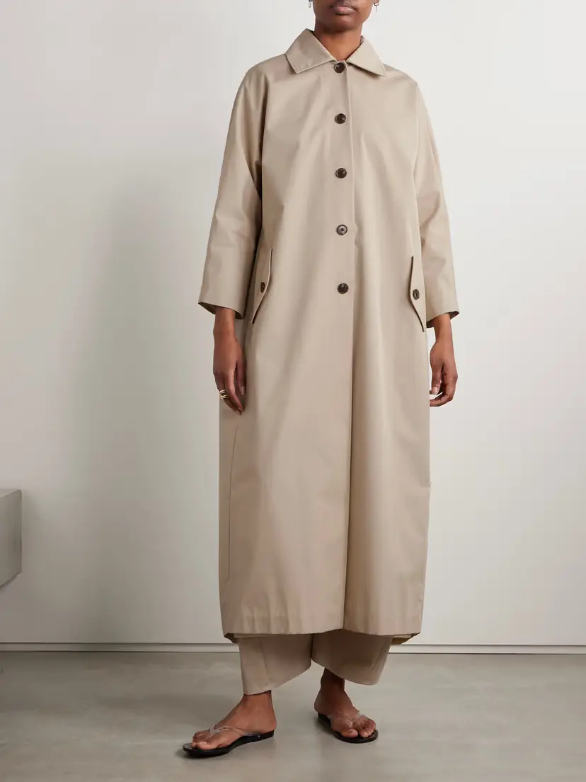 Kallmeyer Tavi Pleated Cotton-blend Twill Trench Coat | Thumbnail 3 Kallmeyer Tavi Pleated Cotton-blend Twill Trench Coat | Thumbnail 3