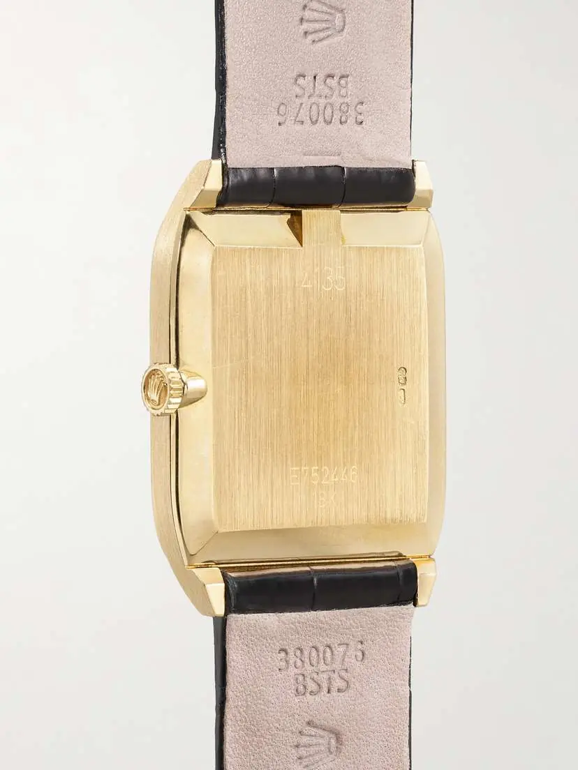 Stephanie Windsor + Rolex Vintage 1990 Cellini Hand-wound 27mm 18-karat Gold Alligator Watch, Ref. No. 4135 | Thumbnail 4 Stephanie Windsor + Rolex Vintage 1990 Cellini Hand-wound 27mm 18-karat Gold Alligator Watch, Ref. No. 4135 | Thumbnail 4