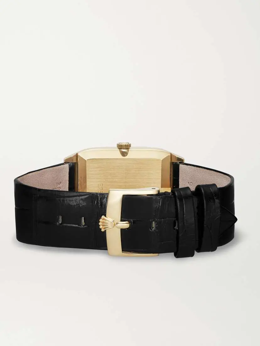 Stephanie Windsor + Rolex Vintage 1990 Cellini Hand-wound 27mm 18-karat Gold Alligator Watch, Ref. No. 4135 | Thumbnail 6 Stephanie Windsor + Rolex Vintage 1990 Cellini Hand-wound 27mm 18-karat Gold Alligator Watch, Ref. No. 4135 | Thumbnail 6