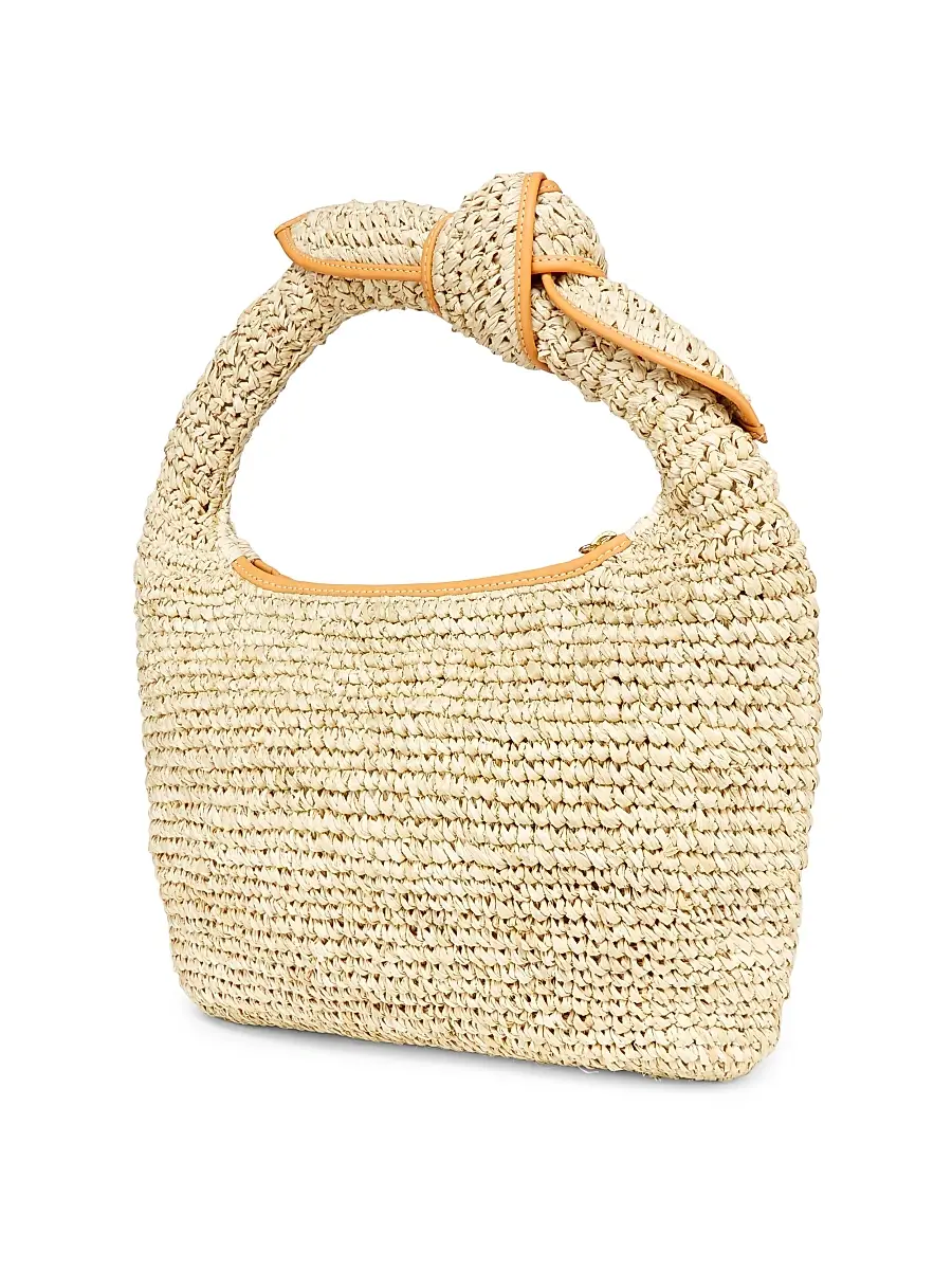 Poolside Women's The Josie Raffia Top Handle Bag - Mixed Natural | Thumbnail 3 Poolside Women's The Josie Raffia Top Handle Bag - Mixed Natural | Thumbnail 3