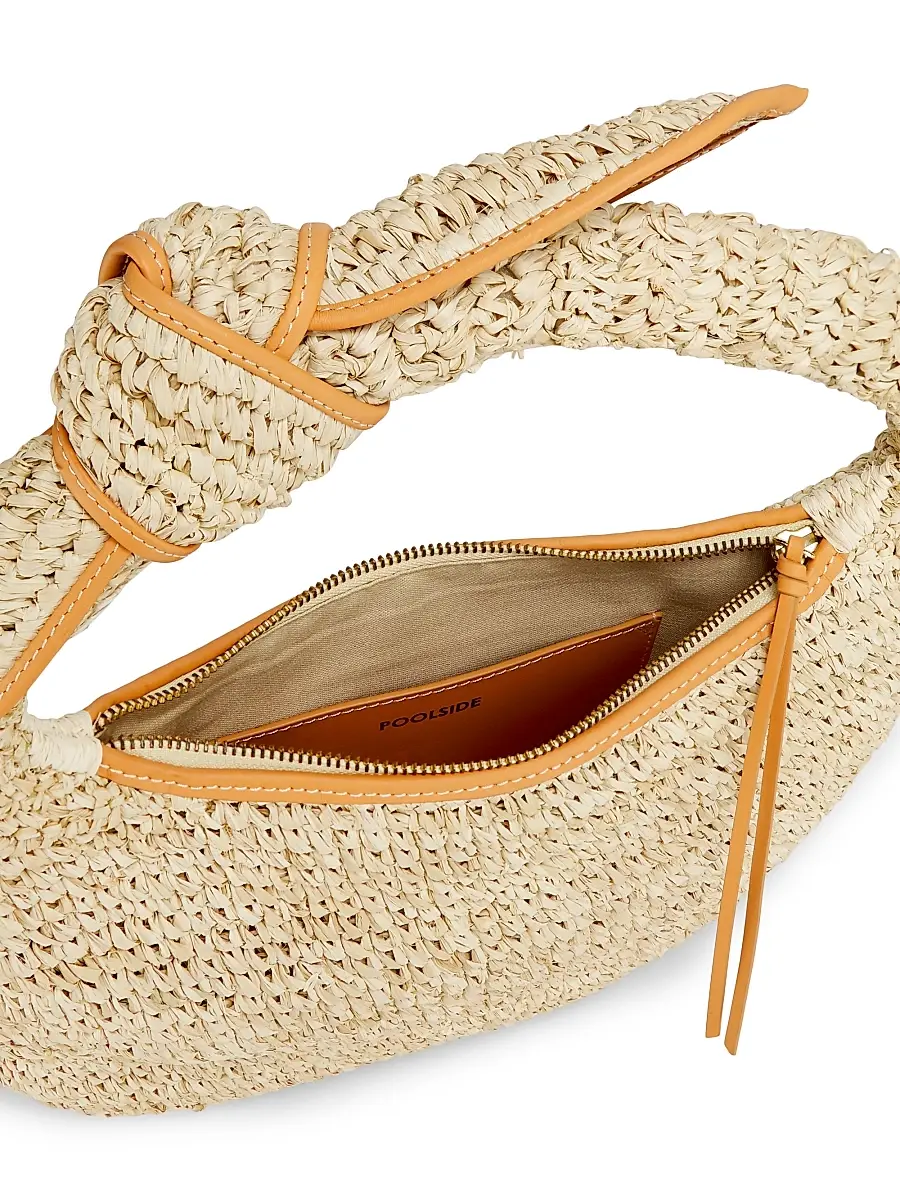 Poolside Women's The Josie Raffia Top Handle Bag - Mixed Natural | Thumbnail 4 Poolside Women's The Josie Raffia Top Handle Bag - Mixed Natural | Thumbnail 4