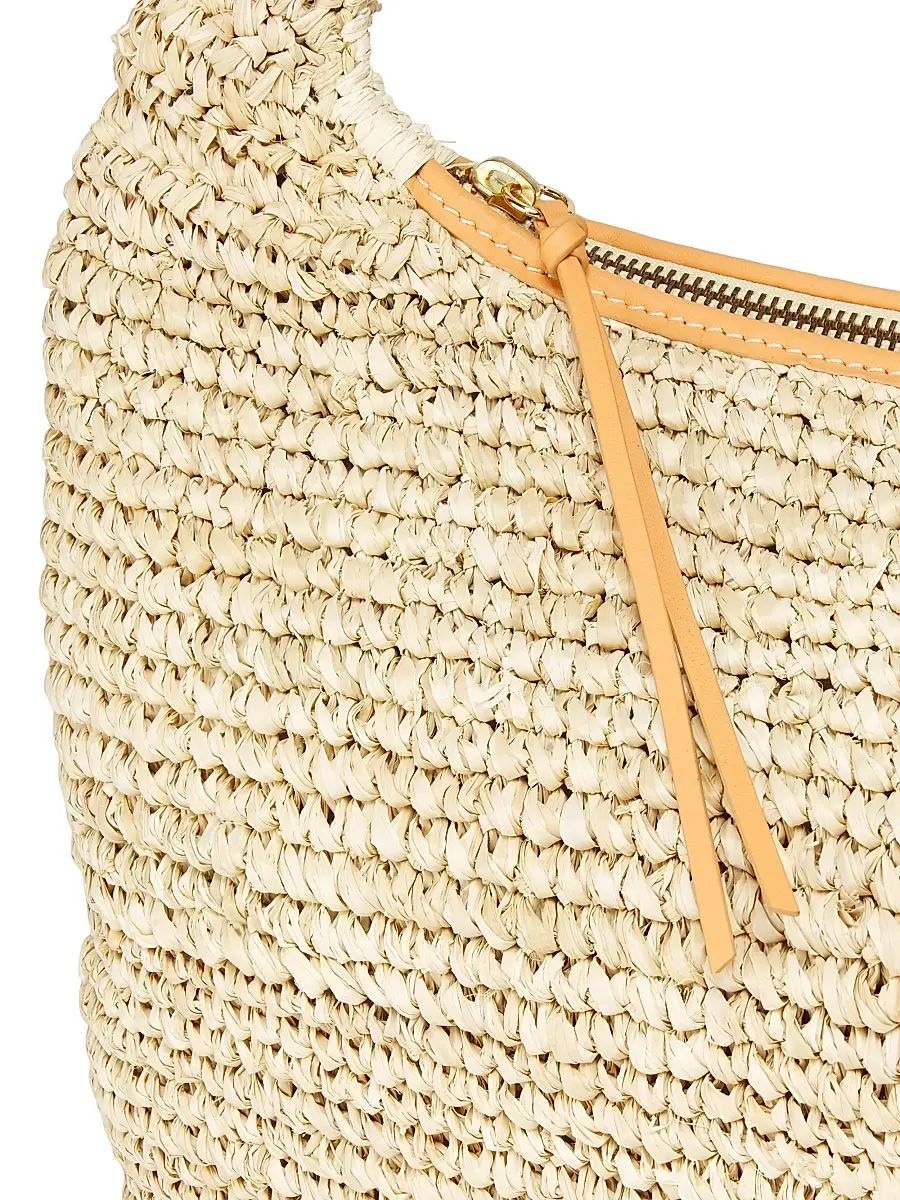 Poolside Women's The Josie Raffia Top Handle Bag - Mixed Natural | Thumbnail 6 Poolside Women's The Josie Raffia Top Handle Bag - Mixed Natural | Thumbnail 6
