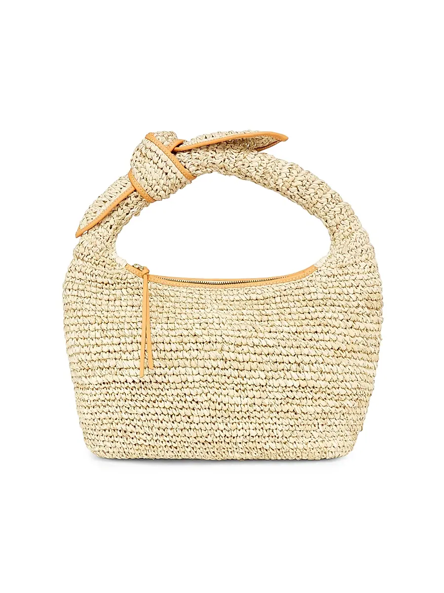 Poolside Women's The Josie Raffia Top Handle Bag - Mixed Natural | Thumbnail 1 Poolside Women's The Josie Raffia Top Handle Bag - Mixed Natural | Thumbnail 1