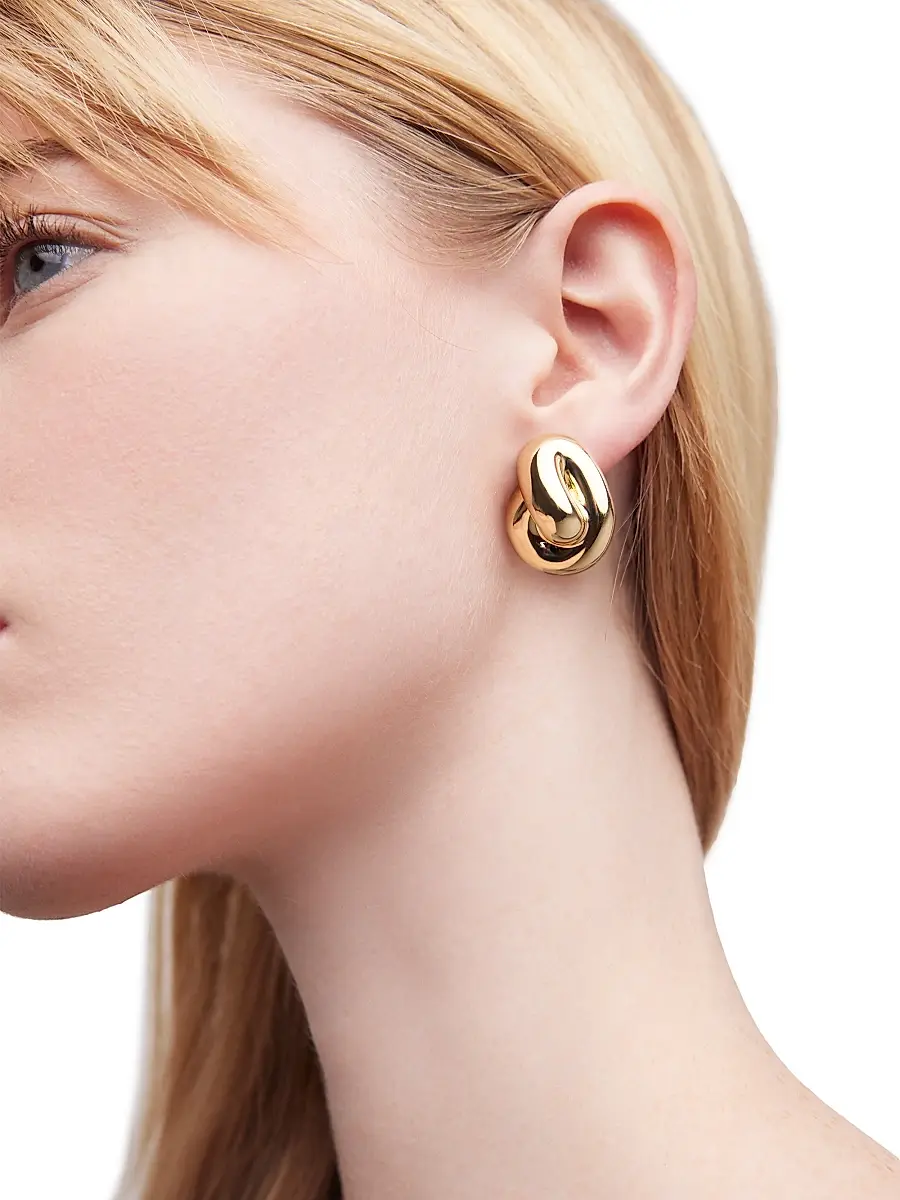 Jennifer Fisher Women's Knot 10K-Gold-Plated Stud Earrings - Yellow Gold | Thumbnail 2 Jennifer Fisher Women's Knot 10K-Gold-Plated Stud Earrings - Yellow Gold | Thumbnail 2