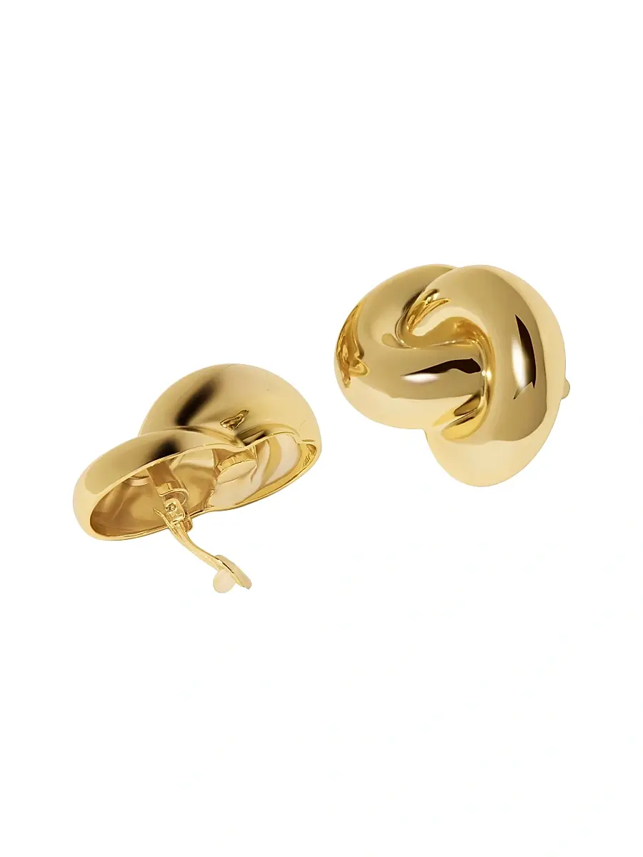 Jennifer Fisher Women's Knot 10K-Gold-Plated Stud Earrings - Yellow Gold | Thumbnail 3 Jennifer Fisher Women's Knot 10K-Gold-Plated Stud Earrings - Yellow Gold | Thumbnail 3