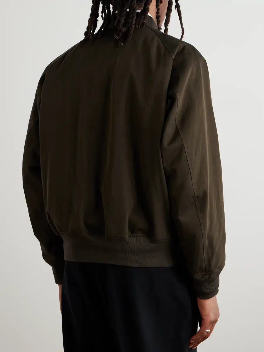 A.PRESSE Silk and Cotton-Blend Bomber Jacket - Men | Thumbnail 4 A.PRESSE Silk and Cotton-Blend Bomber Jacket - Men | Thumbnail 4