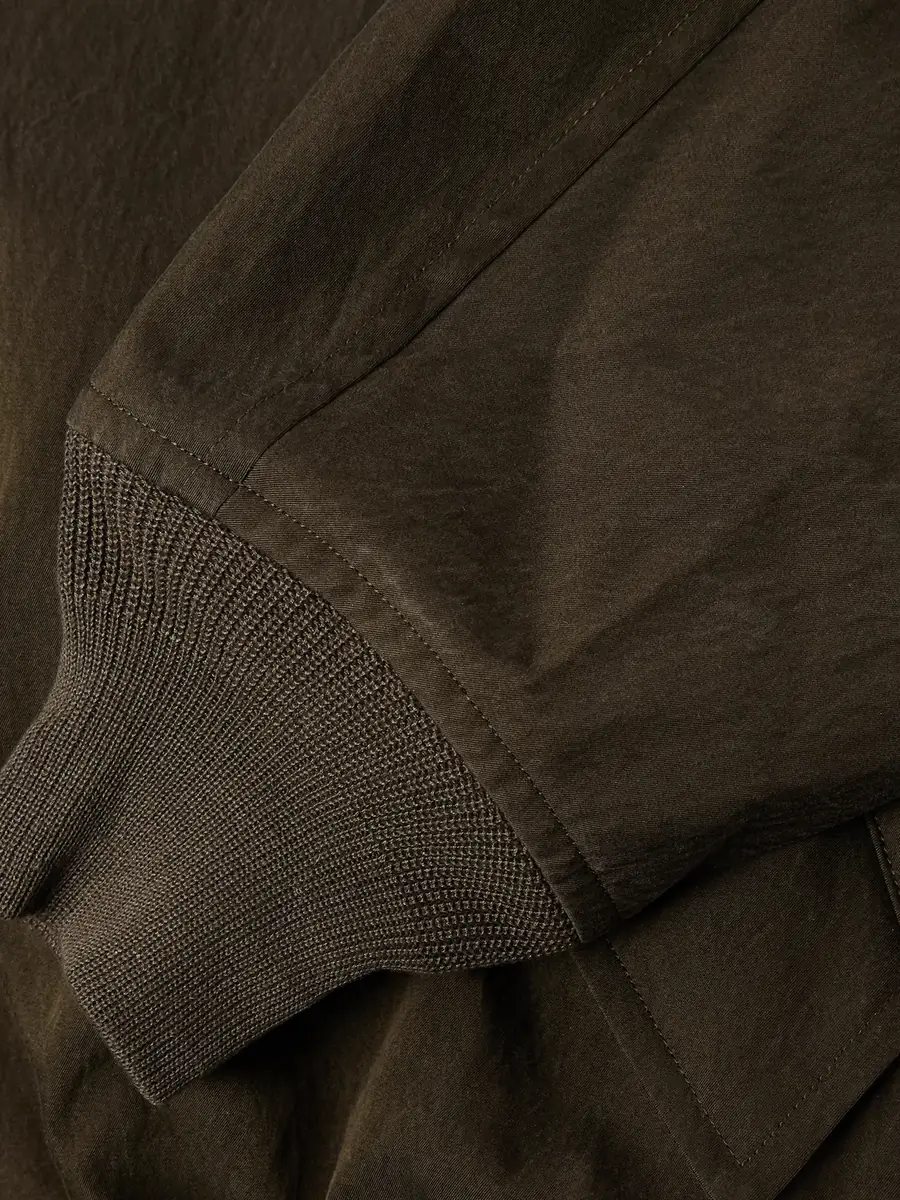 A.PRESSE Silk and Cotton-Blend Bomber Jacket - Men | Thumbnail 6 A.PRESSE Silk and Cotton-Blend Bomber Jacket - Men | Thumbnail 6