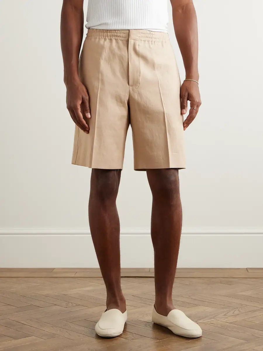 Zegna Straight-Leg Linen Shorts - Men | Thumbnail 3 Zegna Straight-Leg Linen Shorts - Men | Thumbnail 3