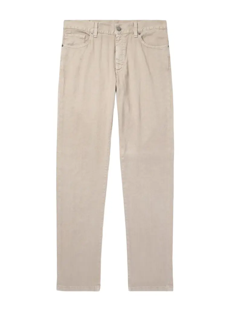 Zegna Roccia Slim-Fit Straight-Leg Linen-Blend Trousers - Men | Image 1 Zegna Roccia Slim-Fit Straight-Leg Linen-Blend Trousers - Men | Image 1
