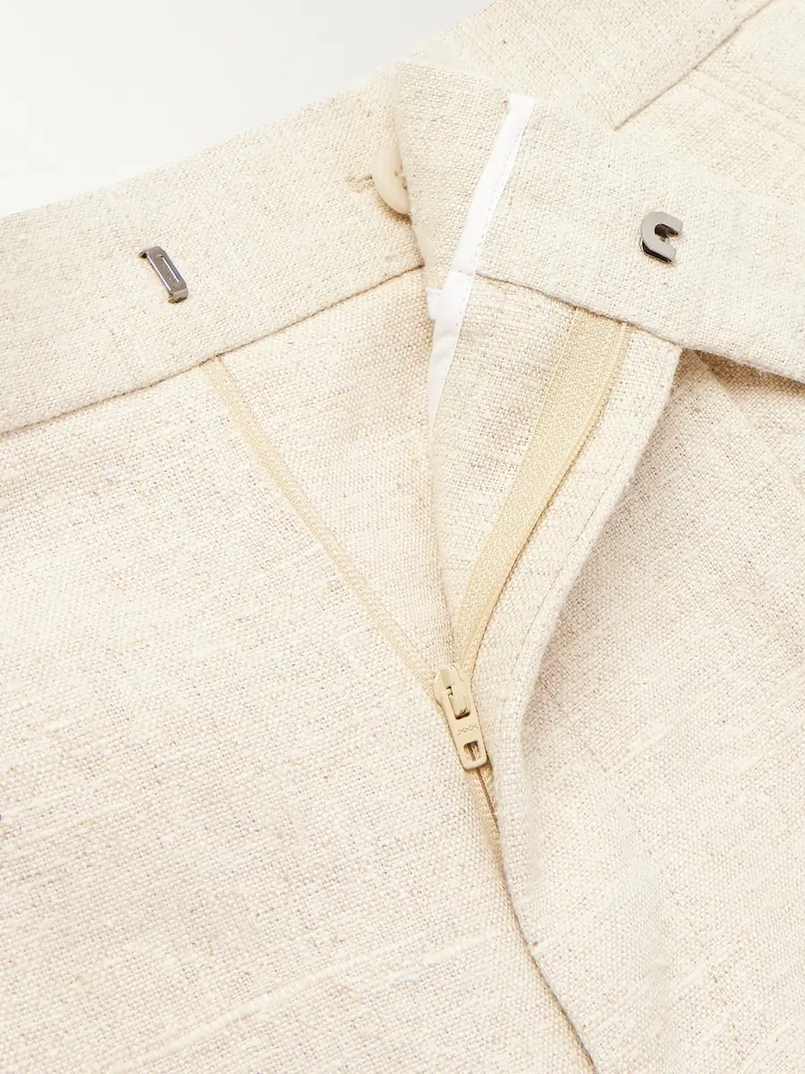 Zegna Straight-Leg Pleated Linen, Silk and Hemp-Blend Trousers - Men | Thumbnail 6 Zegna Straight-Leg Pleated Linen, Silk and Hemp-Blend Trousers - Men | Thumbnail 6