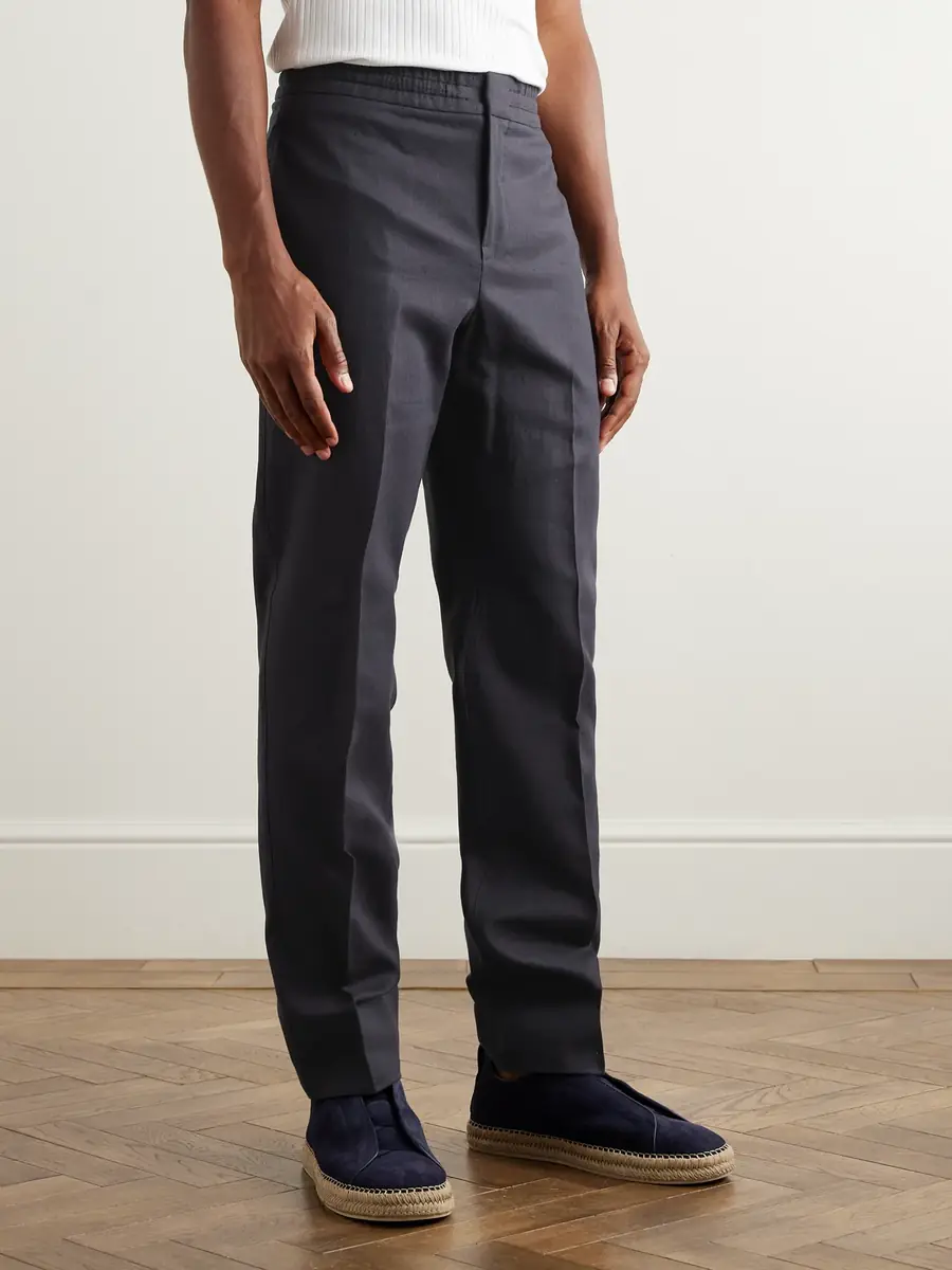 Zegna Straight-Leg Linen-Twill Trousers - Men | Thumbnail 3 Zegna Straight-Leg Linen-Twill Trousers - Men | Thumbnail 3