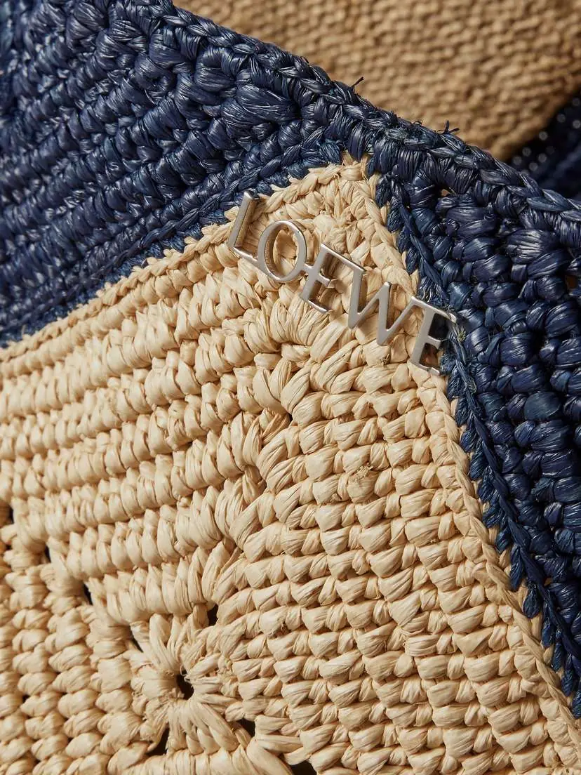 Loewe + Paula's Ibiza Xxl Puzzle Fold Leather-trimmed Raffia Tote Bag | Thumbnail 4 Loewe + Paula's Ibiza Xxl Puzzle Fold Leather-trimmed Raffia Tote Bag | Thumbnail 4