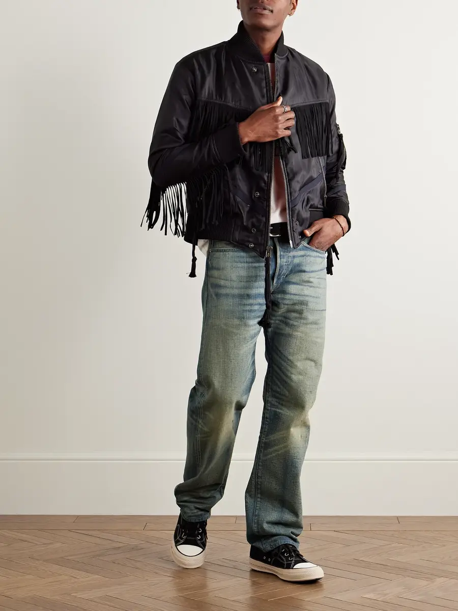 RRL Straight-Leg Distressed Jeans - Men | Thumbnail 2