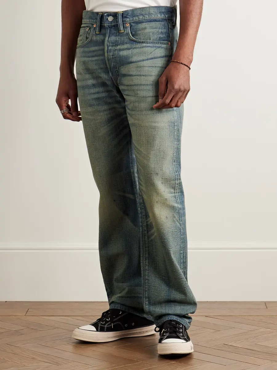 RRL Straight-Leg Distressed Jeans - Men | Thumbnail 3