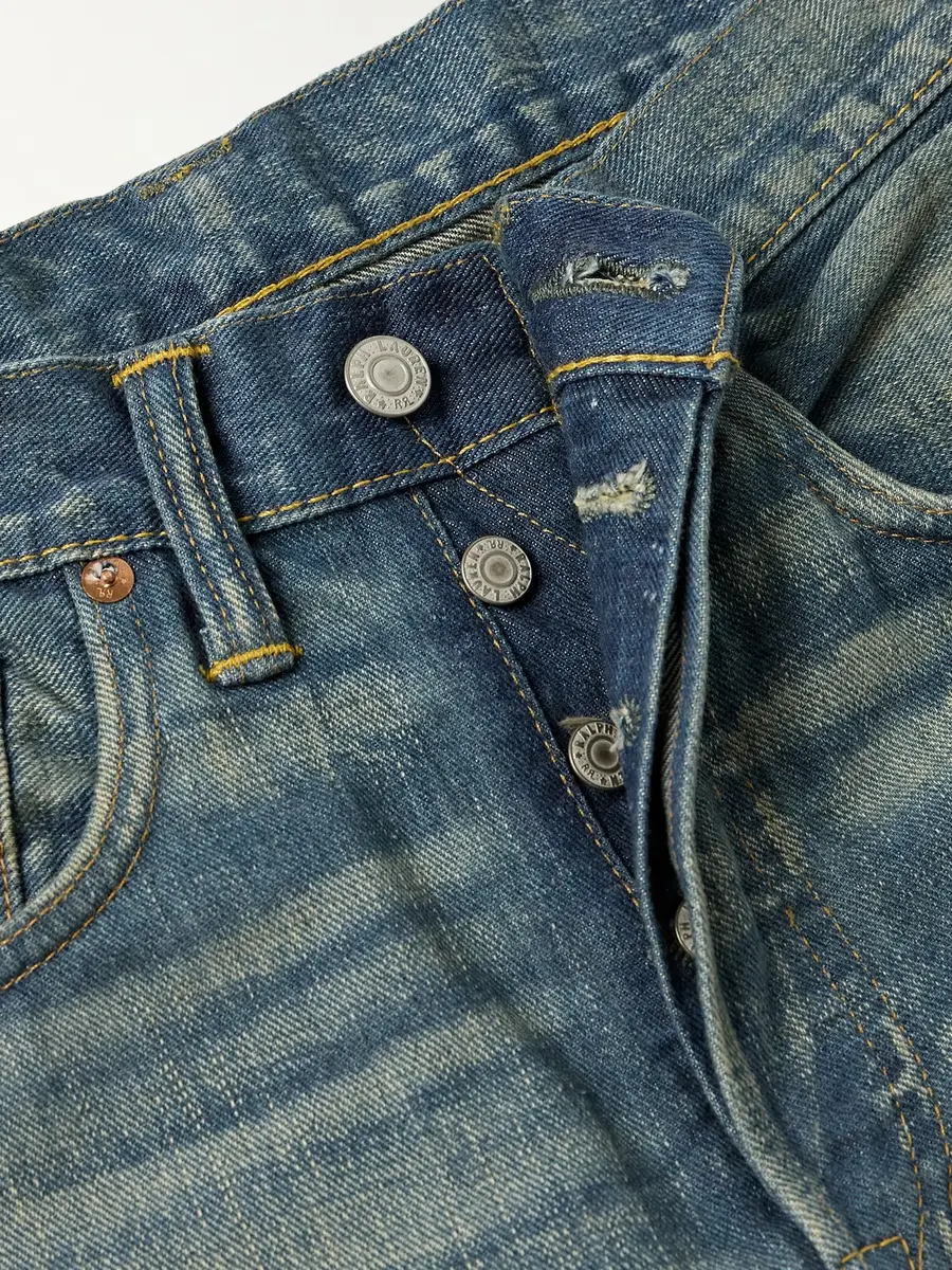 RRL Straight-Leg Distressed Jeans - Men | Thumbnail 6
