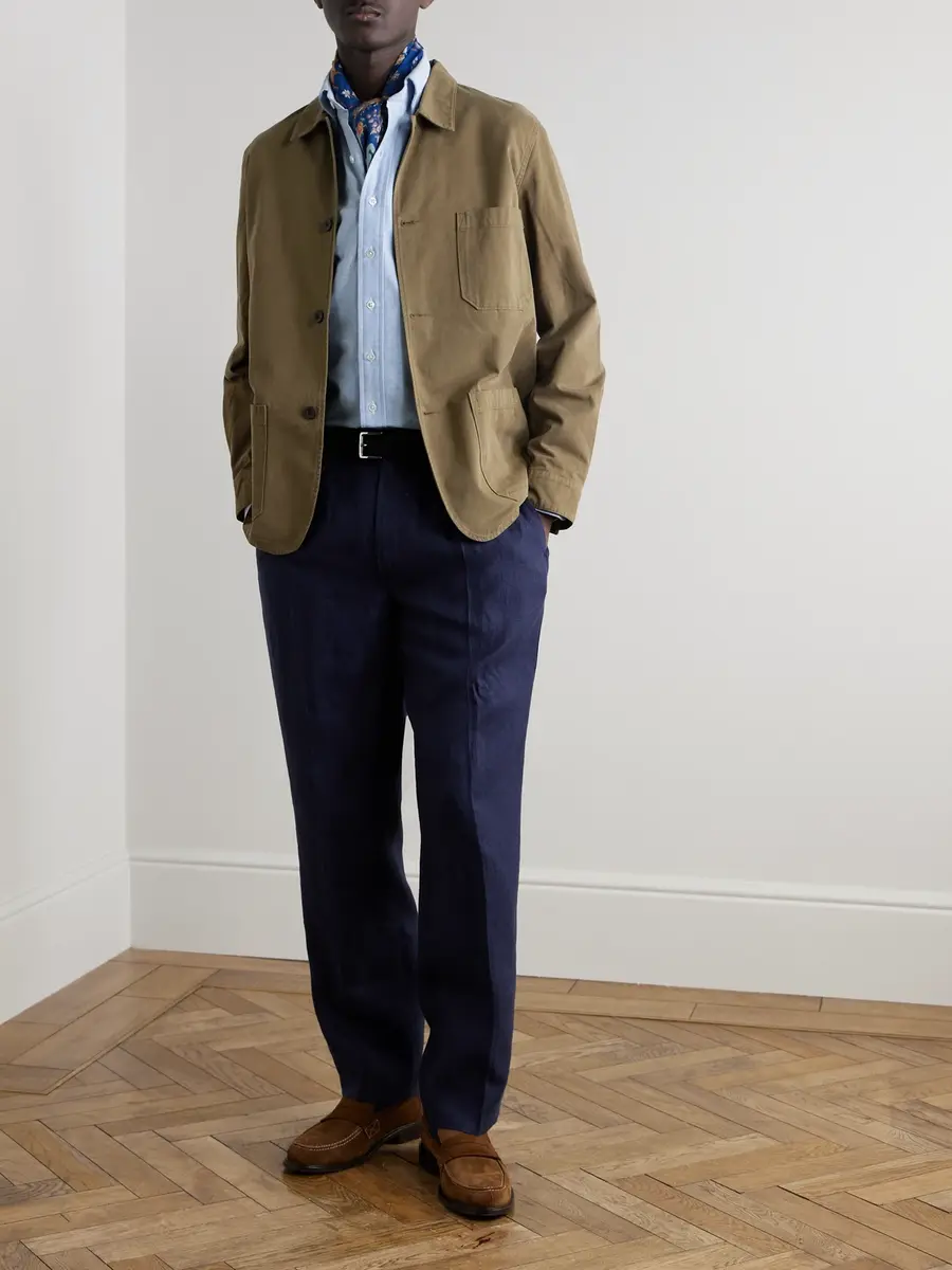 Drake's Button-Down Collar Cotton Oxford Shirt - Men | Thumbnail 2